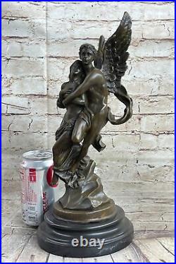 Gift Decor Marble Bronze Sculpture Angel Psyche and Eros Statue Figure Figurine