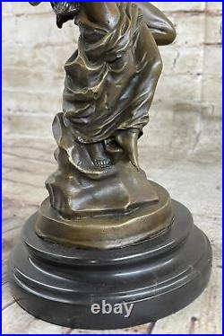 Gift Decor Marble Bronze Sculpture Angel Psyche and Eros Statue Figure Figurine