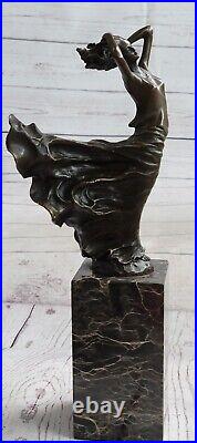 Gone with the Wind by M Lopez Art Deco Bronze Sculpture Anniversary