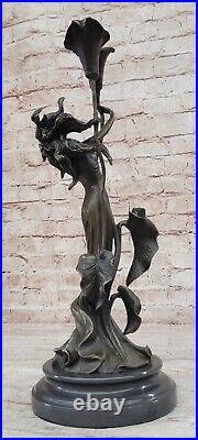 Hot Cast Art Deco Female Statue Collectible Fine Artwork Figure