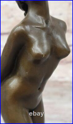 Hot Cast French Art Deco Bronze Figural Nude by Jean Patoue Vintage Decor Sale