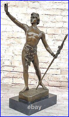 MidCentury Bronze Sculpture of a Nude Athlete Made by Lost Wax Method Artwork