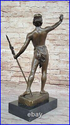 MidCentury Bronze Sculpture of a Nude Athlete Made by Lost Wax Method Artwork