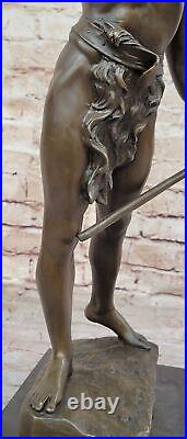 MidCentury Bronze Sculpture of a Nude Athlete Made by Lost Wax Method Artwork