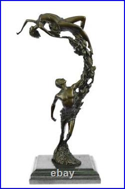 Original Dream Dance By Aldo Vitaleh Bronze Sculpture Hot Cast Art Deco Decor