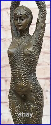 Signed Bronze Art Nouveau Deco Chiparus Statue Figurine Sculpture Art Figure