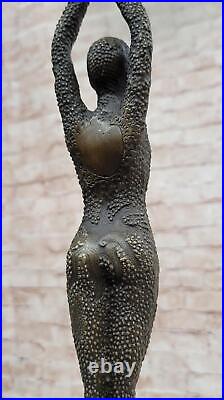 Signed Bronze Art Nouveau Deco Chiparus Statue Figurine Sculpture Art Figure