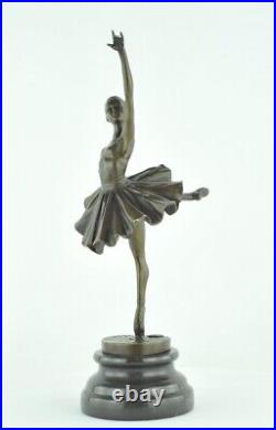 Statue Dancer Opera Art Deco Style Art Nouveau Style Bronze Signed Sculpture