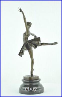 Statue Dancer Opera Art Deco Style Art Nouveau Style Bronze Signed Sculpture