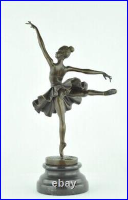 Statue Dancer Opera Art Deco Style Art Nouveau Style Bronze Signed Sculpture