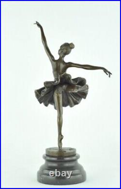 Statue Dancer Opera Art Deco Style Art Nouveau Style Bronze Signed Sculpture