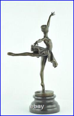 Statue Dancer Opera Art Deco Style Art Nouveau Style Bronze Signed Sculpture