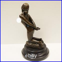 Statue Dancer Sexy Pin-up Art Deco Style Art Nouveau Style Bronze Sculpture