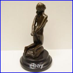 Statue Dancer Sexy Pin-up Art Deco Style Art Nouveau Style Bronze Sculpture