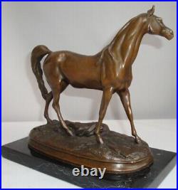 Statue Horse Wildlife Art Deco Style Art Nouveau Style Bronze Signed Sculpture
