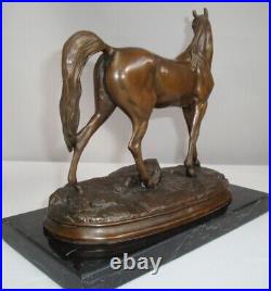 Statue Horse Wildlife Art Deco Style Art Nouveau Style Bronze Signed Sculpture