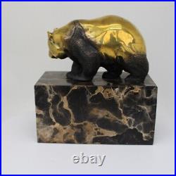 Statue Panda Wildlife Art Deco Style Art Nouveau Style Bronze Signed Sculpture