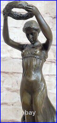 Statue Sculpture Art Deco Style Bronze signed Xmass Gift 4 your Love Figurine