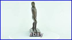 Statue fencing Art Deco Style Art Nouveau Style Bronze Signed Sculpture