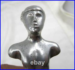 Vintage Art-deco aluminum sculpture of Mercury