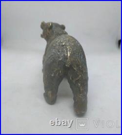 Vintage Bronze Bear Figurine Sculpture Statue Art Decor Majesty Rare Old 20th