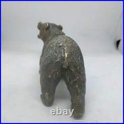 Vintage Bronze Bear Figurine Sculpture Statue Art Decor Majesty Rare Old 20th