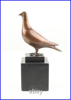 Vintage French Art Deco BRONZE SCULPTURE OF AN PIGEON