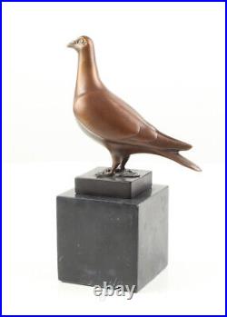 Vintage French Art Deco BRONZE SCULPTURE OF AN PIGEON