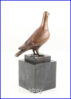 Vintage French Art Deco BRONZE SCULPTURE OF AN PIGEON