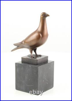 Vintage French Art Deco BRONZE SCULPTURE OF AN PIGEON