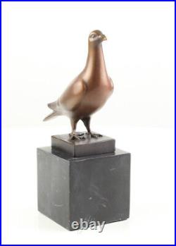 Vintage French Art Deco BRONZE SCULPTURE OF AN PIGEON