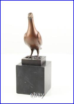 Vintage French Art Deco BRONZE SCULPTURE OF AN PIGEON