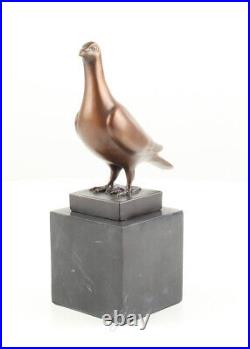 Vintage French Art Deco BRONZE SCULPTURE OF AN PIGEON