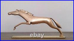 Vintage Karl Hagenauer art deco jumping horse brass/bronze statue / figurine